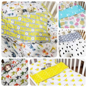  BABYTOON Baby Cot & Crib 3pcs Bedding Set w/ Quilt Cover